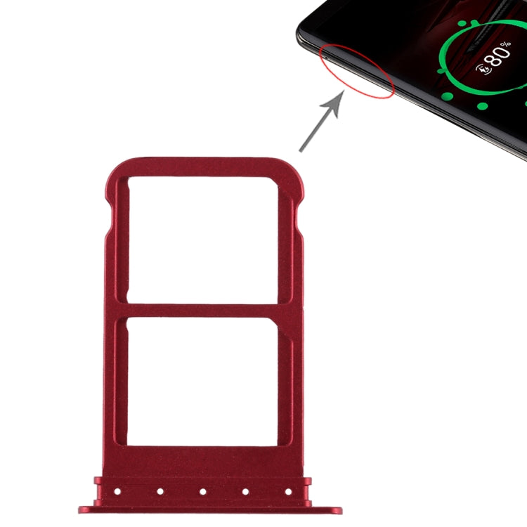 SIM Card Tray + SIM Card Tray for Huawei Mate RS Porsche Design (Red) - Card Socket by PMc TechLife | Online Shopping South Africa | PMc TechLife | Buy Now Pay Later Mobicred