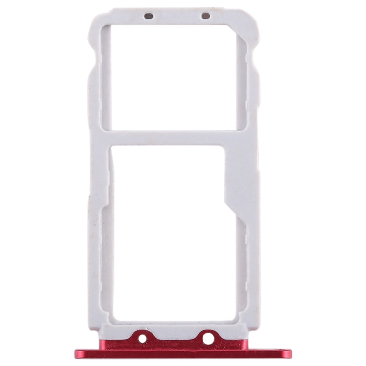 SIM Card Tray + SIM Card Tray / Micro SD Card for Huawei Honor View 10 / V10(Red) - Card Socket by PMc TechLife | Online Shopping South Africa | PMc TechLife | Buy Now Pay Later Mobicred