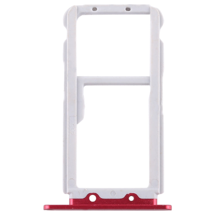 SIM Card Tray + SIM Card Tray / Micro SD Card for Huawei Honor View 10 / V10(Red) - Card Socket by PMc TechLife | Online Shopping South Africa | PMc TechLife | Buy Now Pay Later Mobicred