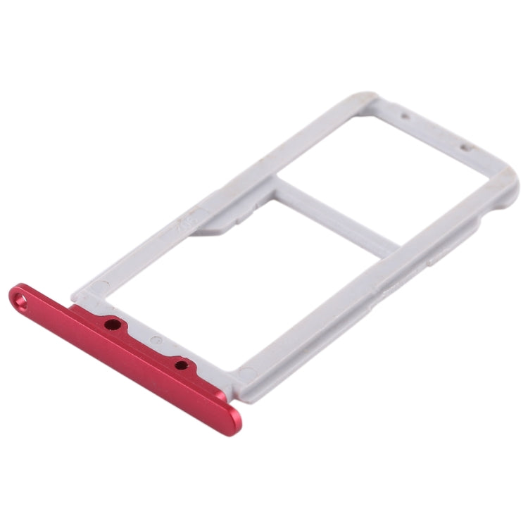SIM Card Tray + SIM Card Tray / Micro SD Card for Huawei Honor View 10 / V10(Red) - Card Socket by PMc TechLife | Online Shopping South Africa | PMc TechLife | Buy Now Pay Later Mobicred