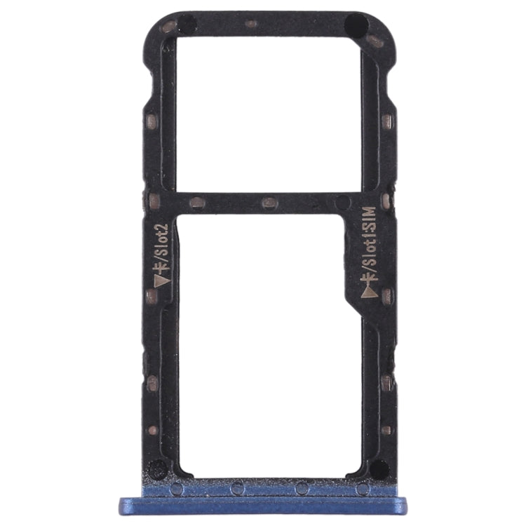 SIM Card Tray + SIM Card Tray / Micro SD Card for Huawei Maimang 6(Blue) - Card Socket by PMc TechLife | Online Shopping South Africa | PMc TechLife | Buy Now Pay Later Mobicred