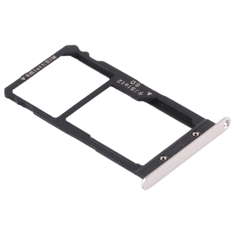SIM Card Tray + SIM Card Tray / Micro SD Card for Huawei G8 (Silver) - Card Socket by PMc TechLife | Online Shopping South Africa | PMc TechLife | Buy Now Pay Later Mobicred