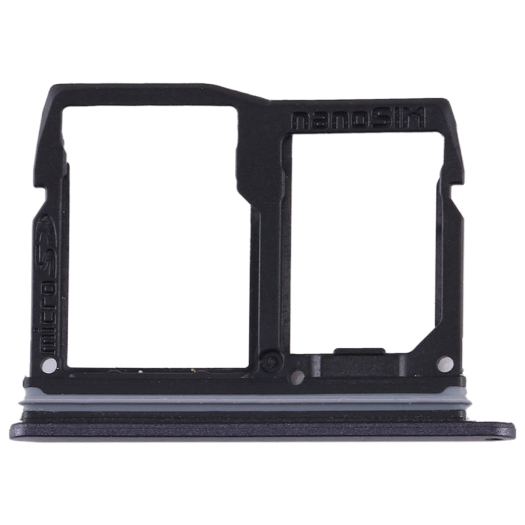 Nano SIM Card Tray + Micro SD Card Tray for LG Stylo 5 / Q720 LM-Q720MS LM-Q720TSW Q720CS (Black) - For LG by PMC TechLife | Online Shopping South Africa | PMC TechLife | Buy Now Pay Later Mobicred