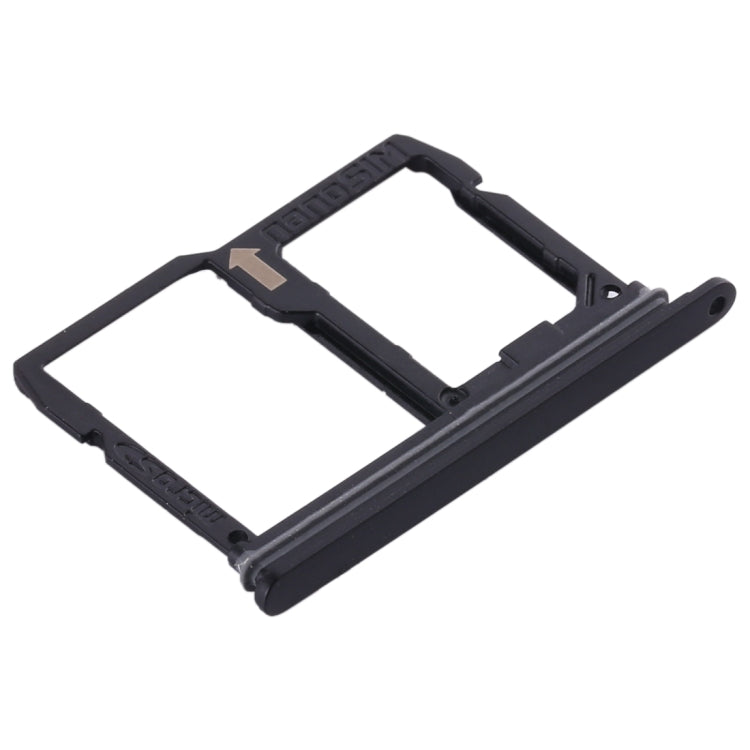 Nano SIM Card Tray + Micro SD Card Tray for LG Stylo 4 / Q Stylus Q710 / LM-Q710CS / LM-Q710MS / LM-Q710ULS / LM-Q710ULM / LM-Q710TS / LM-Q710WA (Black) - For LG by PMc TechLife | Online Shopping South Africa | PMc TechLife | Buy Now Pay Later Mobicred