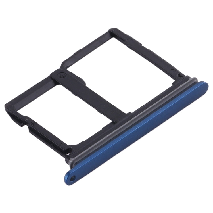 Nano SIM Card Tray + Micro SD Card Tray for LG Stylo 4 / Q Stylus Q710 / LM-Q710CS / LM-Q710MS / LM-Q710ULS / LM-Q710ULM / LM-Q710TS / LM-Q710WA (Blue) - For LG by PMc TechLife | Online Shopping South Africa | PMc TechLife | Buy Now Pay Later Mobicred