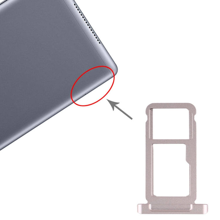 SIM Card Tray + Micro SD Card Tray for Huawei MediaPad M5 10 (4G Version)(Gold) - Card Socket by PMC TechLife | Online Shopping South Africa | PMC TechLife | Buy Now Pay Later Mobicred