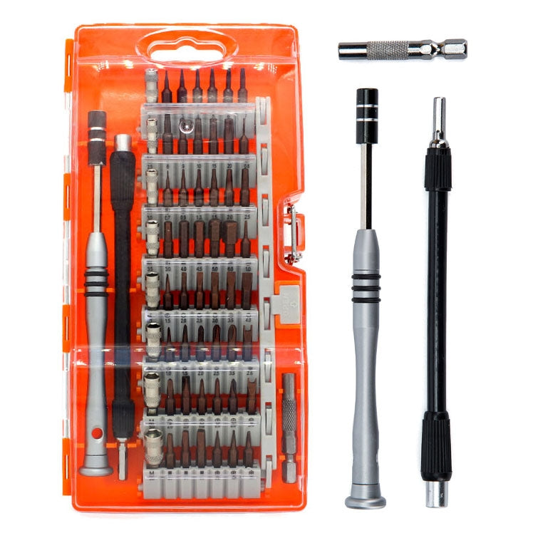 60 in 1 S2 Tool Steel Precision Screwdriver Nutdriver Bit Repair Tools Kit(Orange) - free shipping - PMC TechLife - Order now!