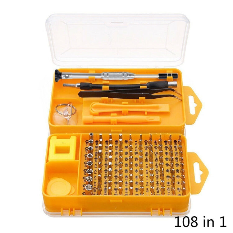 108 in 1 S2 Tool Steel Precision Screwdriver Nutdriver Bit Repair Tools Kit - free shipping - PMC TechLife - Order now!
