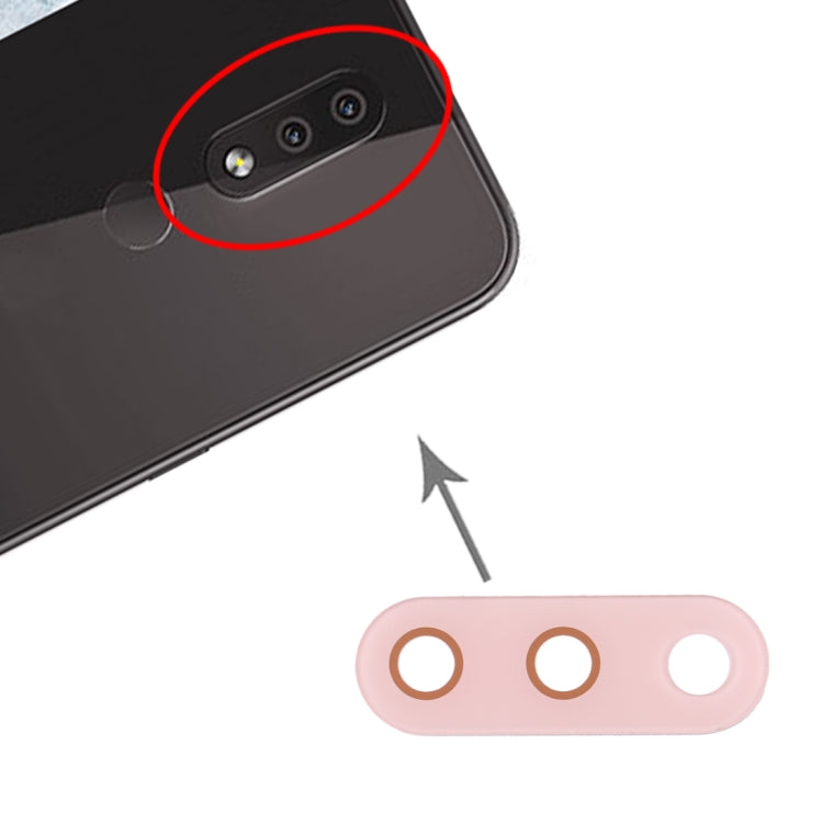10 PCS Back Camera Lens for Nokia 4.2 / TA-1184 / TA-1133 / TA-1149 / TA-1150 / TA-1157(Pink) - Camera by PMC TechLife | Online Shopping South Africa | PMC TechLife | Buy Now Pay Later Mobicred
