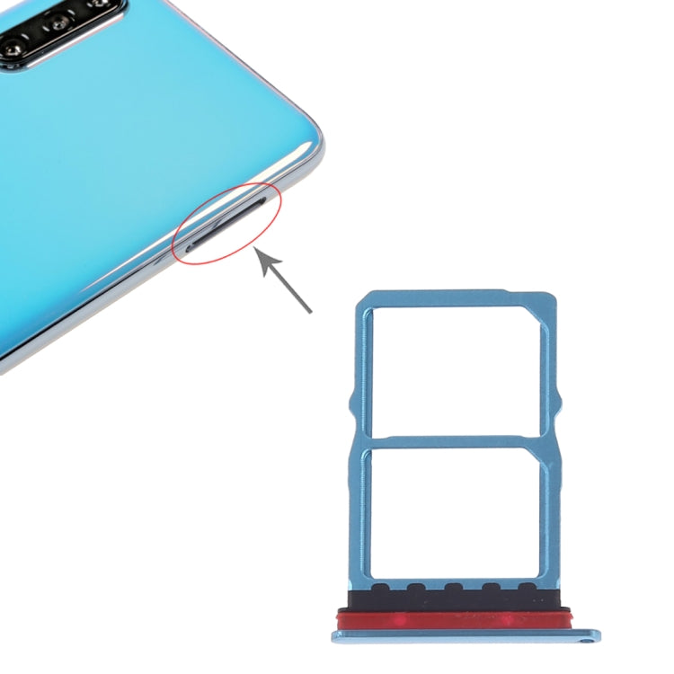 SIM Card Tray + NM Card Tray for Huawei P30 (Blue) - Card Socket by PMc TechLife | Online Shopping South Africa | PMc TechLife | Buy Now Pay Later Mobicred