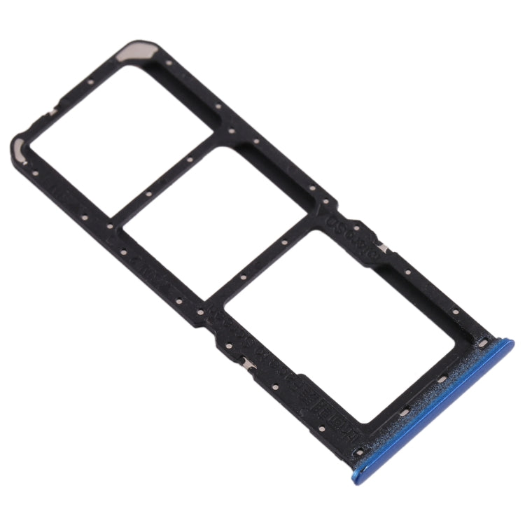 For OPPO A11x/A11/A9(2020)/A5(2020) SIM Card Tray + SIM Card Tray + Micro SD Card Tray (Blue) - Card Socket by PMc TechLife | Online Shopping South Africa | PMc TechLife | Buy Now Pay Later Mobicred