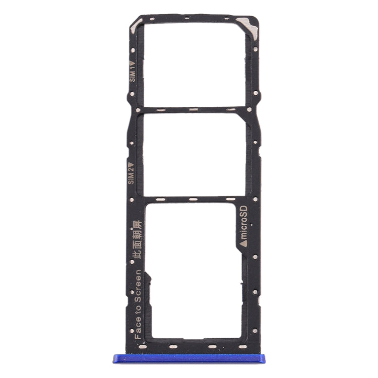 For Realme 2 SIM Card Tray + SIM Card Tray + Micro SD Card Tray (Blue) - Card Socket by PMc TechLife | Online Shopping South Africa | PMc TechLife | Buy Now Pay Later Mobicred