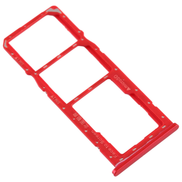 For Realme 2 SIM Card Tray + SIM Card Tray + Micro SD Card Tray (Red) - Card Socket by PMc TechLife | Online Shopping South Africa | PMc TechLife | Buy Now Pay Later Mobicred