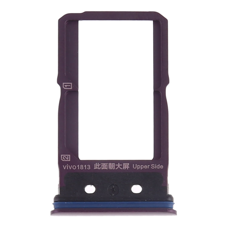 For Vivo NEX Dual Display SIM Card Tray + SIM Card Tray (Purple) - Card Socket by PMc TechLife | Online Shopping South Africa | PMc TechLife | Buy Now Pay Later Mobicred
