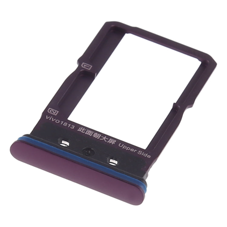 For Vivo NEX Dual Display SIM Card Tray + SIM Card Tray (Purple) - Card Socket by PMc TechLife | Online Shopping South Africa | PMc TechLife | Buy Now Pay Later Mobicred