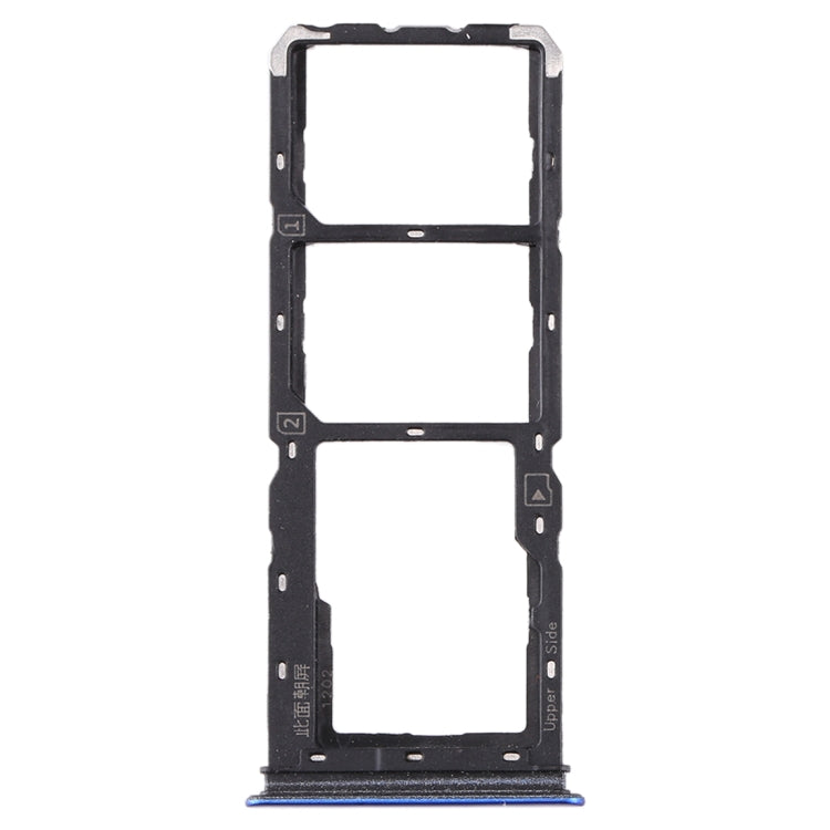 For vivo Y5s SIM Card Tray + SIM Card Tray + Micro SD Card Tray (Blue) - Card Socket by PMc TechLife | Online Shopping South Africa | PMc TechLife | Buy Now Pay Later Mobicred