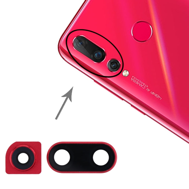 For Huawei Nova 4  Camera Lens Cover (Red) - Camera by PMC TechLife | Online Shopping South Africa | PMC TechLife | Buy Now Pay Later Mobicred
