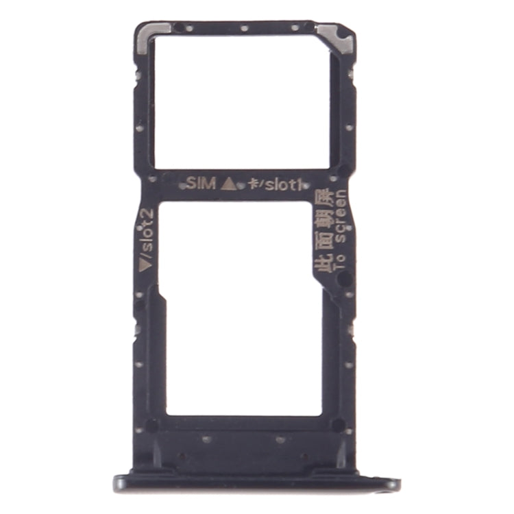 SIM Card Tray + SIM Card Tray / Micro SD Card Tray for Huawei P Smart+ 2019 (Black) - Card Socket by PMc TechLife | Online Shopping South Africa | PMc TechLife | Buy Now Pay Later Mobicred