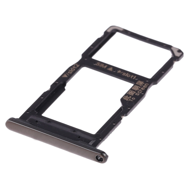 SIM Card Tray + SIM Card Tray / Micro SD Card Tray for Huawei P Smart+ 2019 (Black) - Card Socket by PMc TechLife | Online Shopping South Africa | PMc TechLife | Buy Now Pay Later Mobicred