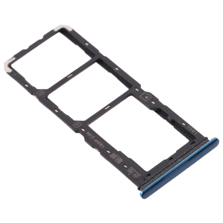 For vivo Y3 SIM Card Tray + SIM Card Tray + Micro SD Card Tray (Dark Blue) - Card Socket by PMc TechLife | Online Shopping South Africa | PMc TechLife | Buy Now Pay Later Mobicred