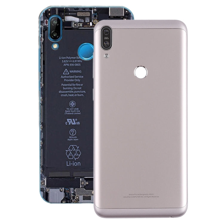 Back Cover with Camera Lens & Side Keys for Asus Zenfone Max Pro (M1) / ZB601KL(Silver) - Back Cover by PMC TechLife | Online Shopping South Africa | PMC TechLife | Buy Now Pay Later Mobicred