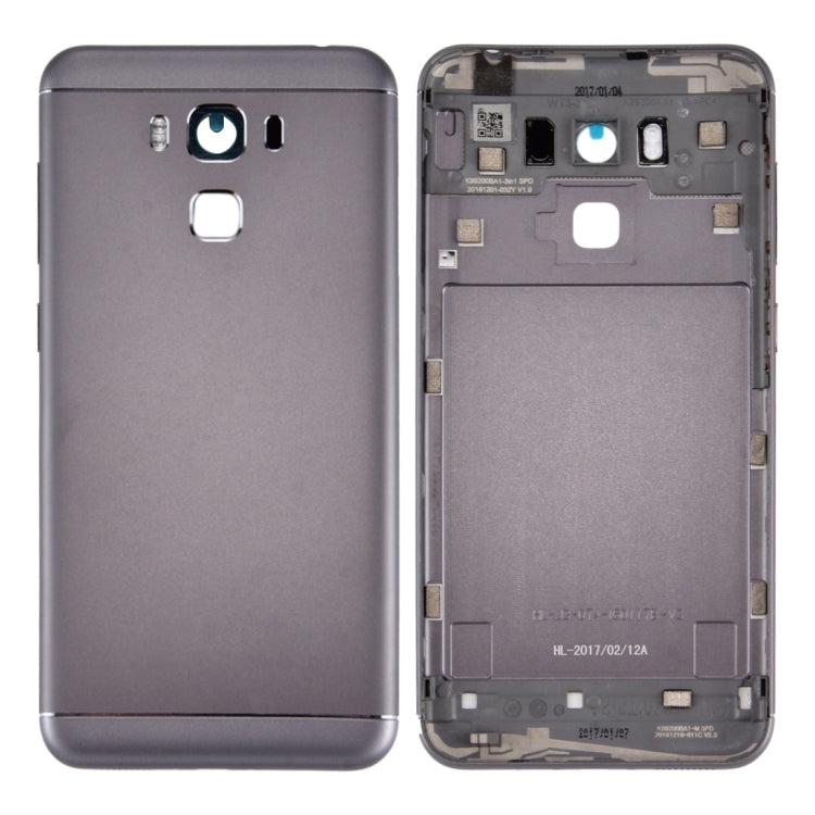 Aluminum Alloy Back Battery Cover for Asus ZenFone 3 Max / ZC553KL (Grey) - Back Cover by PMC TechLife | Online Shopping South Africa | PMC TechLife | Buy Now Pay Later Mobicred