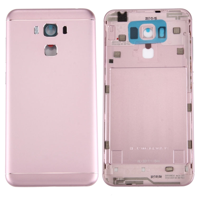 Aluminum Alloy Back Battery Cover for Asus ZenFone 3 Max / ZC553KL (Rose Gold) - Back Cover by PMC TechLife | Online Shopping South Africa | PMC TechLife | Buy Now Pay Later Mobicred