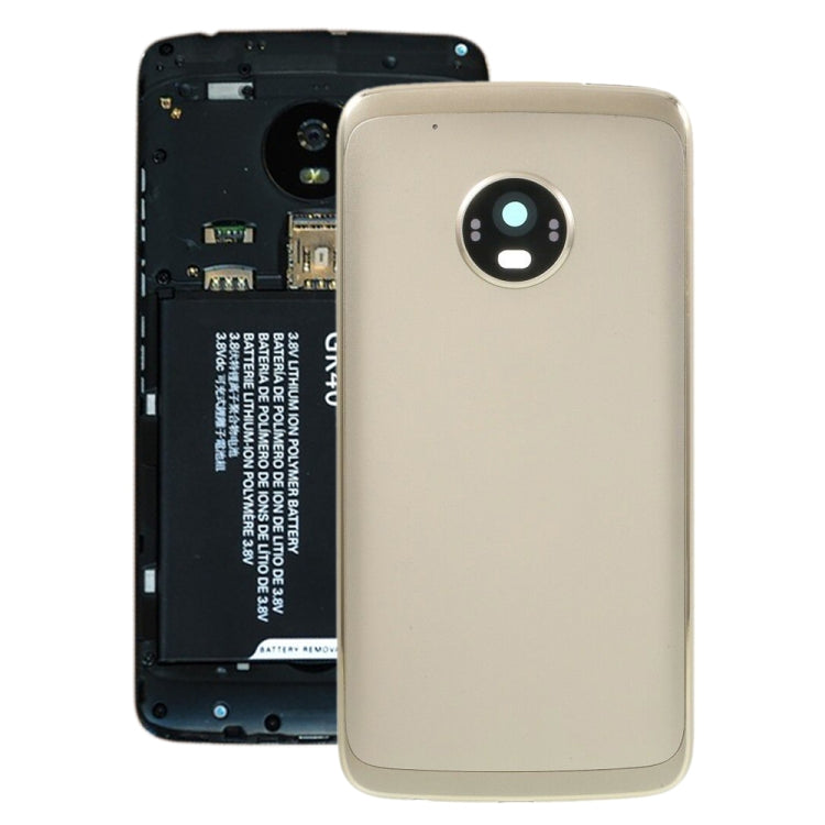 Battery Back Cover for Motorola Moto G5 Plus (Gold) - Back Cover by PMC TechLife | Online Shopping South Africa | PMC TechLife | Buy Now Pay Later Mobicred
