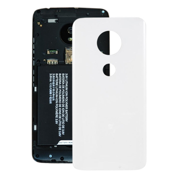 Battery Back Cover for Motorola Moto G7 (White) - Back Cover by PMc TechLife | Online Shopping South Africa | PMc TechLife | Buy Now Pay Later Mobicred