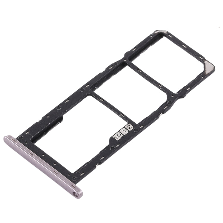 SIM Card Tray + SIM Card Tray + Micro SD Card Tray for Asus Zenfone Max Pro (M1) ZB601KL ZB602KL(Silver) - Card Tray by PMc TechLife | Online Shopping South Africa | PMc TechLife | Buy Now Pay Later Mobicred