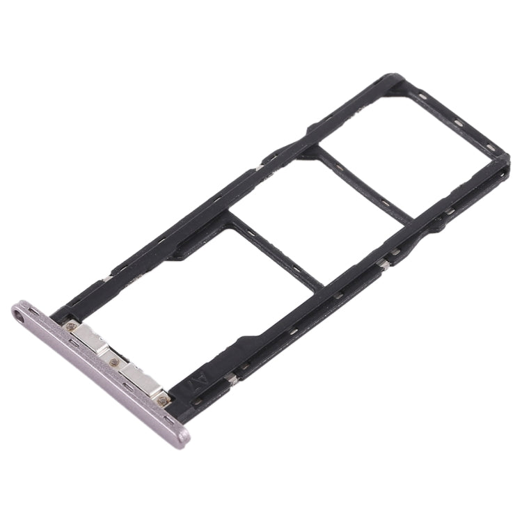 SIM Card Tray + SIM Card Tray + Micro SD Card Tray for Asus Zenfone Max Pro (M1) ZB601KL ZB602KL(Silver) - Card Tray by PMc TechLife | Online Shopping South Africa | PMc TechLife | Buy Now Pay Later Mobicred