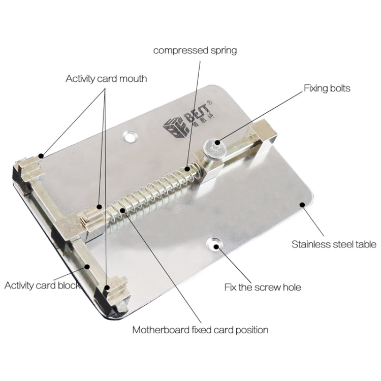 BEST- 001 Stainless Steel Circuit Boards Repair Tool Cell Phone PCB Repair Holder Fixtures - Repair Fixture by BEST | Online Shopping South Africa | PMC TechLife | Buy Now Pay Later Mobicred