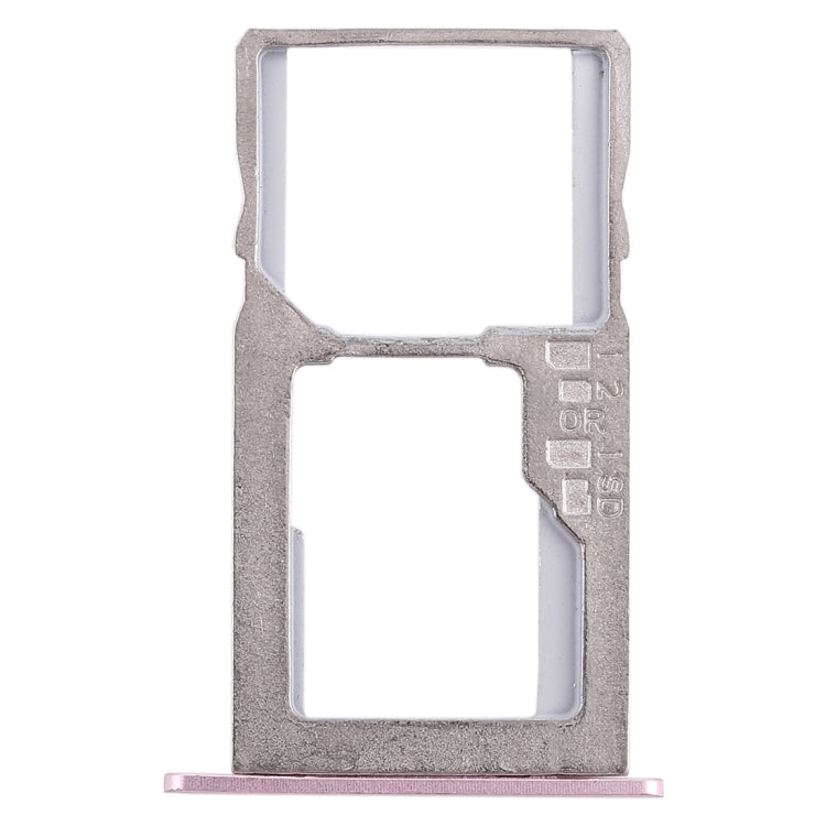 SIM Card Tray + Micro SD Card Tray for Asus Zenfone 3 Max ZC553KL(Pink) - Card Tray by PMc TechLife | Online Shopping South Africa | PMc TechLife | Buy Now Pay Later Mobicred