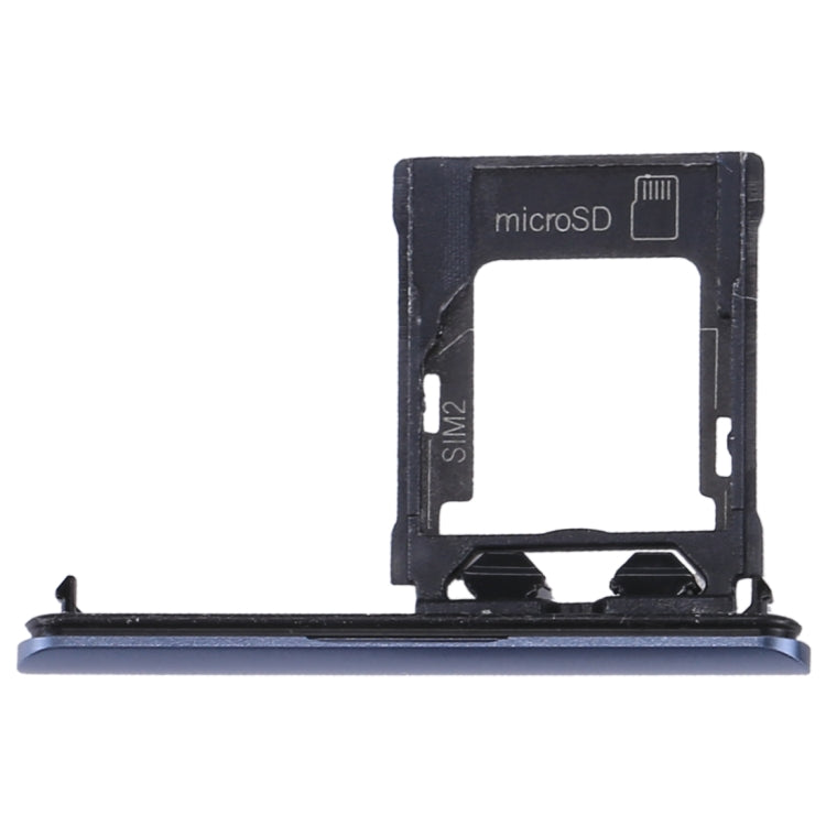 SIM / Micro SD Card Tray, Double Tray for Sony Xperia XZ1(Blue) - Card Tray by PMC TechLife | Online Shopping South Africa | PMC TechLife | Buy Now Pay Later Mobicred