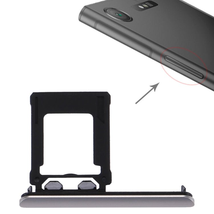 Micro SD Card Tray for Sony Xperia XZ1(Silver) - Card Tray by PMC TechLife | Online Shopping South Africa | PMC TechLife | Buy Now Pay Later Mobicred