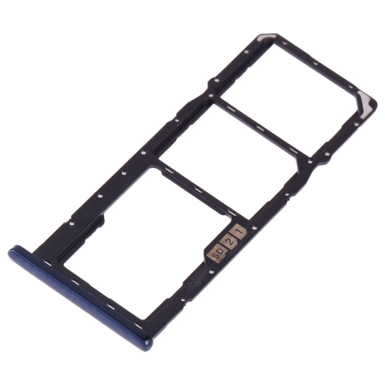SIM Card Tray + SIM Card Tray + Micro SD Card Tray for Asus ZenFone Max Pro (M2) ZB631KL(Blue) - Card Tray by PMc TechLife | Online Shopping South Africa | PMc TechLife | Buy Now Pay Later Mobicred