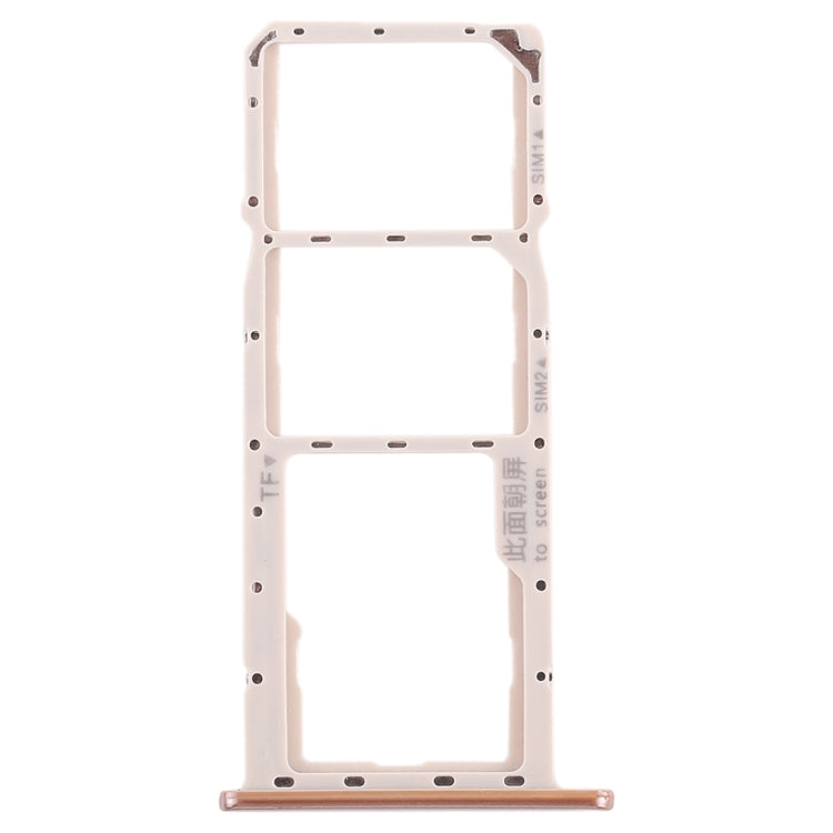 SIM Card Tray + Micro SD Card Tray for Huawei Honor 8C (Gold) - Card Socket by PMc TechLife | Online Shopping South Africa | PMc TechLife | Buy Now Pay Later Mobicred