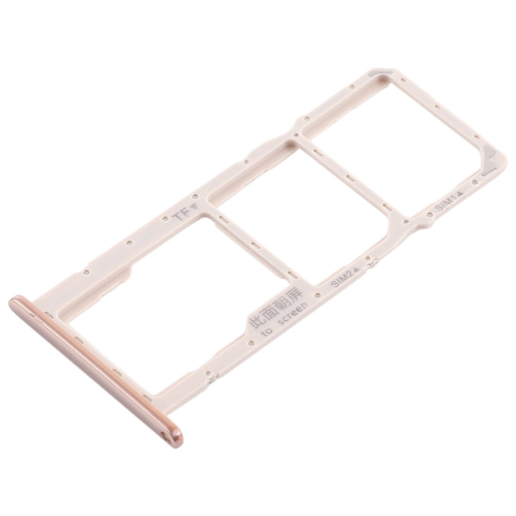 SIM Card Tray + Micro SD Card Tray for Huawei Honor 8C (Gold) - Card Socket by PMc TechLife | Online Shopping South Africa | PMc TechLife | Buy Now Pay Later Mobicred