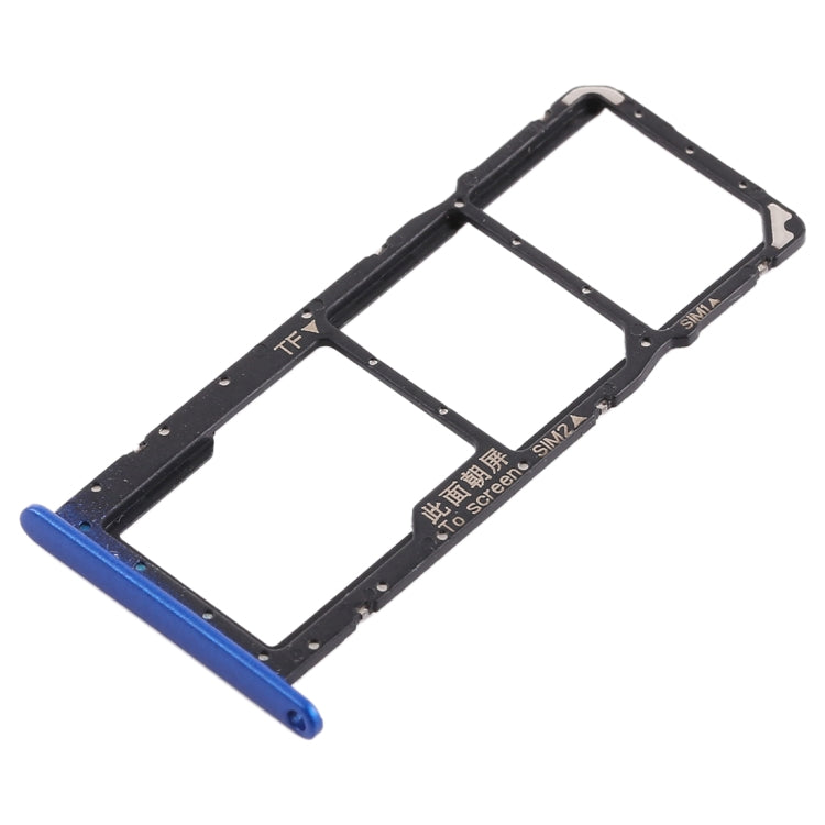 SIM Card Tray + Micro SD Card Tray for Huawei Honor 8X (Blue) - Card Socket by PMc TechLife | Online Shopping South Africa | PMc TechLife | Buy Now Pay Later Mobicred