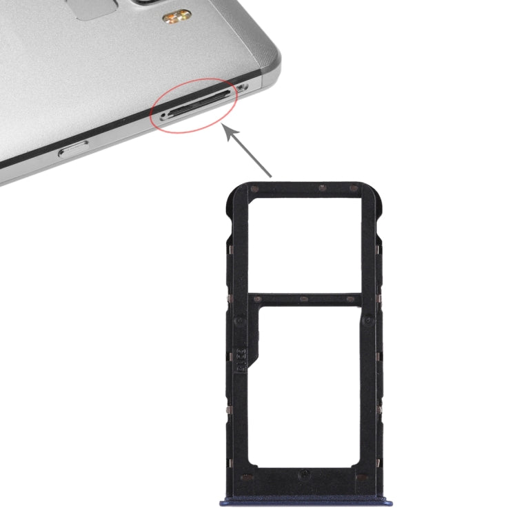 SIM Card Tray for Huawei Honor 7S (Blue) - Card Socket by PMc TechLife | Online Shopping South Africa | PMc TechLife | Buy Now Pay Later Mobicred