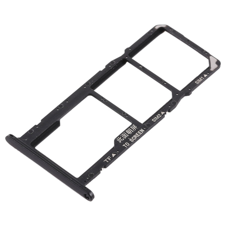 SIM Card Tray + Micro SD Card Tray for Huawei Y5 Prime (2018) / Honor Play 7 (Black) - Card Socket by PMc TechLife | Online Shopping South Africa | PMc TechLife | Buy Now Pay Later Mobicred