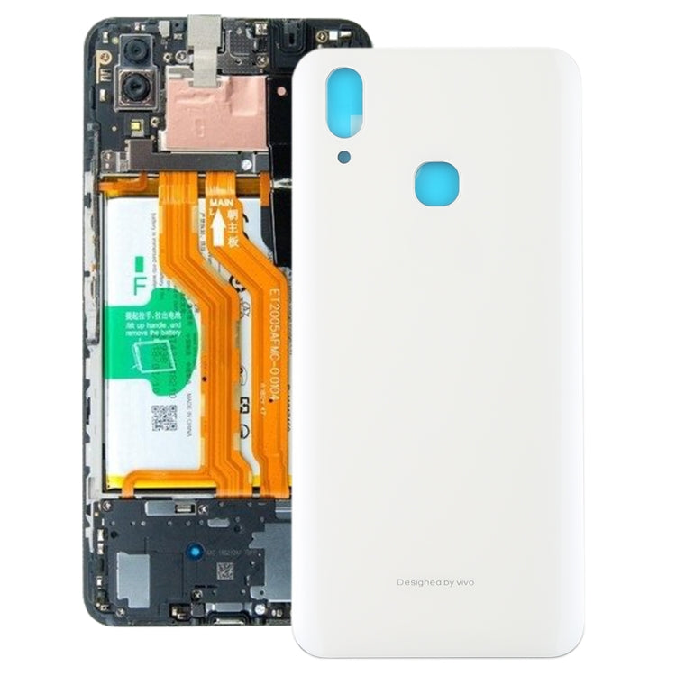 For Vivo X21 Back Cover with Hole (White) - Back Cover by PMc TechLife | Online Shopping South Africa | PMc TechLife | Buy Now Pay Later Mobicred