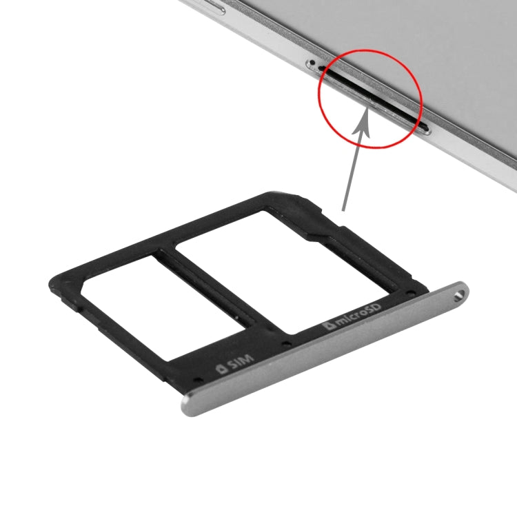 For Galaxy A9(2016) / A9000 SIM Card Tray and Micro SD Card Tray  (Black) - free shipping - PMc TechLife - Order now!