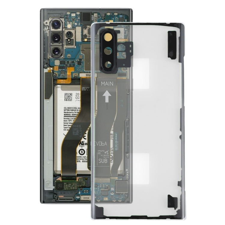 For Samsung Galaxy Note 10+ N975 N9750 Transparent Battery Back Cover with Camera Lens Cover (Transparent) - free shipping - PMc TechLife - Order now!
