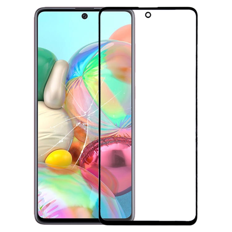 For Samsung Galaxy A71 Front Screen Outer Glass Lens (Black) - free shipping - PMc TechLife - Order now!