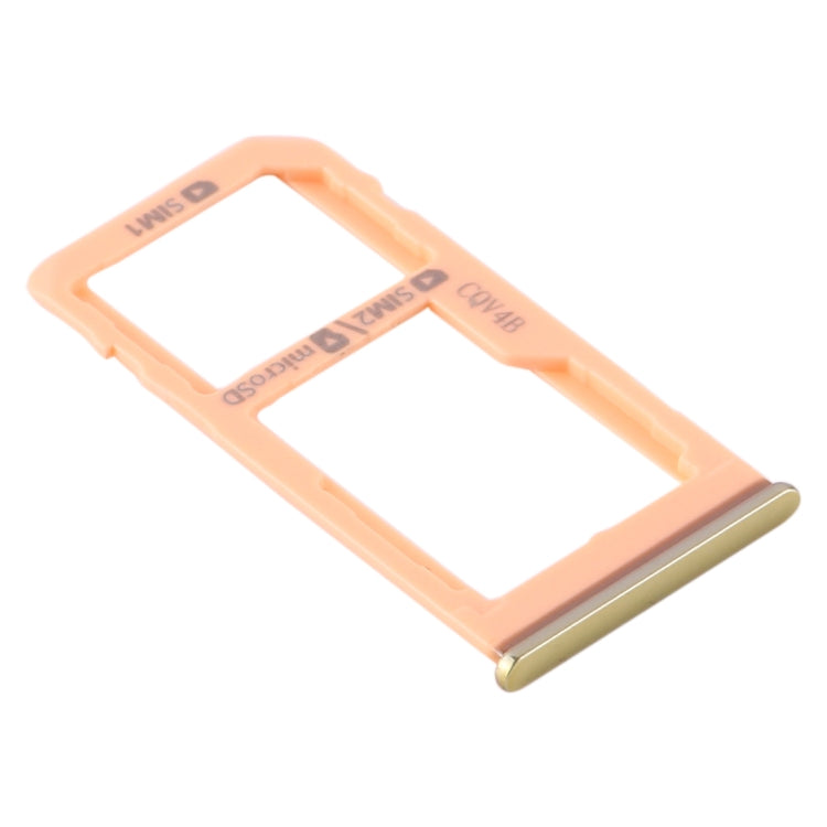 For Samsung Galaxy A60 SIM Card Tray + SIM Card Tray / Micro SD Card Tray (Gold) - free shipping - PMc TechLife - Order now!