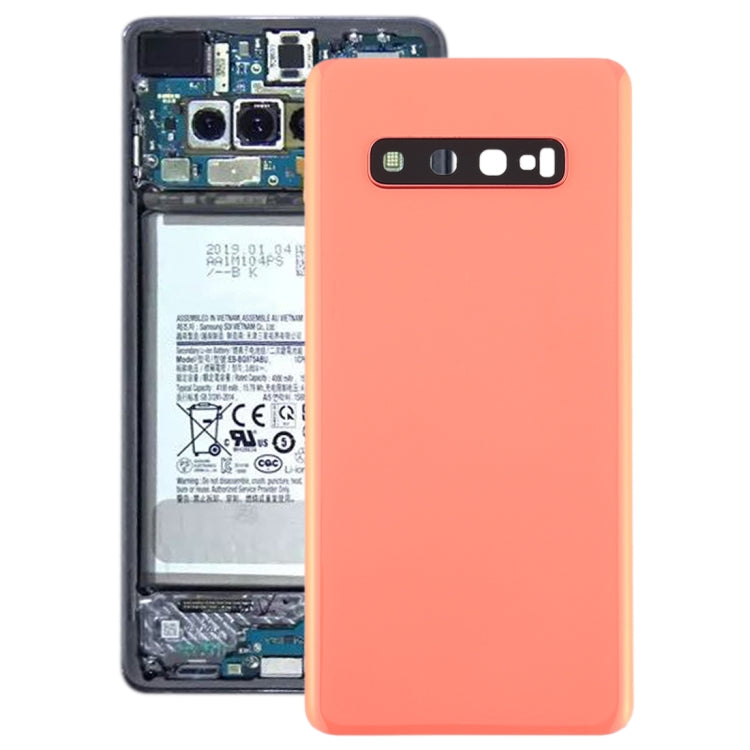 For Galaxy S10+ Battery Back Cover with Camera Lens (Pink) - free shipping - PMc TechLife - Order now!
