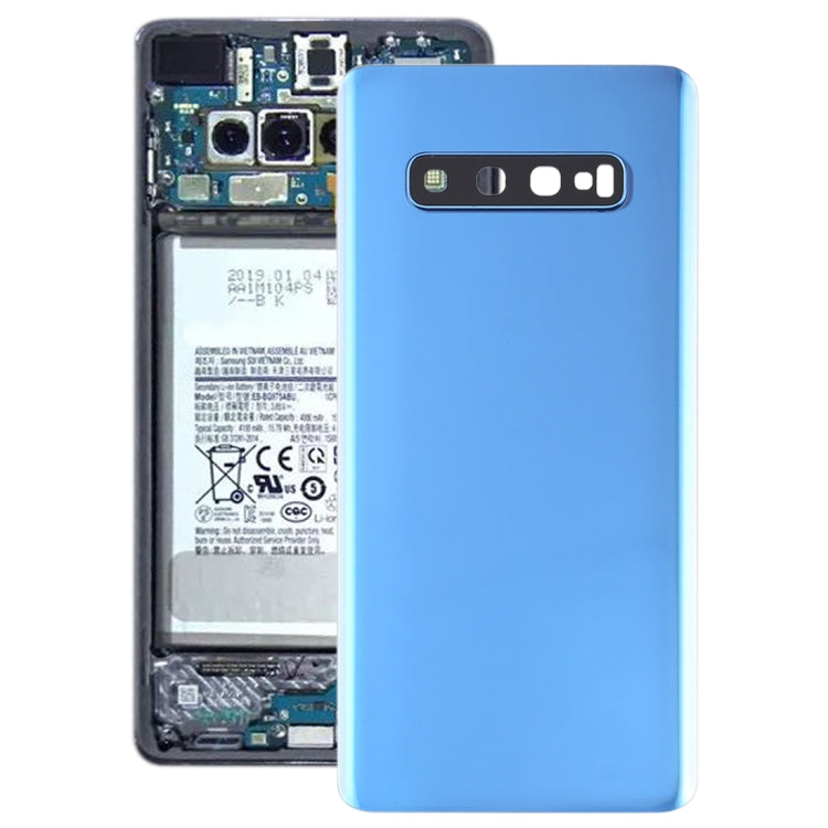 For Galaxy S10+ Battery Back Cover with Camera Lens (Blue) - free shipping - PMc TechLife - Order now!
