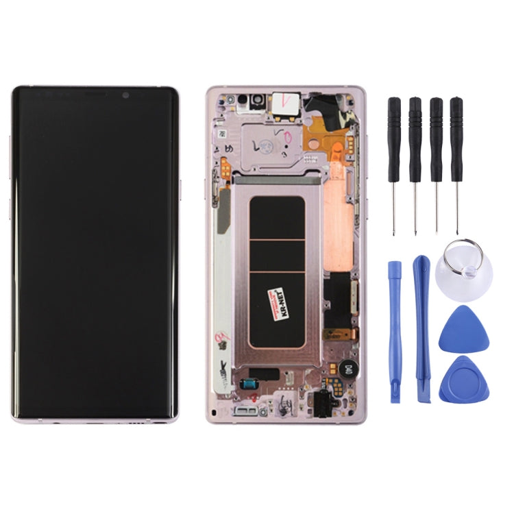 LCD Screen and Digitizer Full Assembly with Frame for Galaxy Note9 / N960A / N960F / N960V / N960T / N960U(Pink) - free shipping - PMc TechLife - Order now!