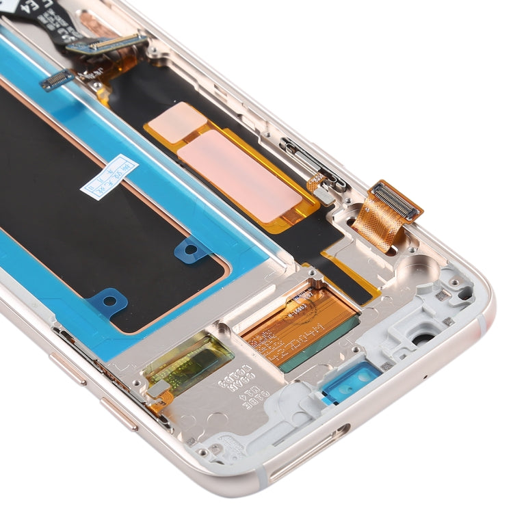 Original Super AMOLED Material LCD Screen and Digitizer Full Assembly(with Frame / Charging Port Flex Cable / Power Button Flex Cable / Volume Button Flex Cable) for Galaxy S7 Edge / G935F / G935FD(Blue) - free shipping - PMc TechLife - Order now!